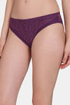 Zivame Primrose Low Rise Full Coverage Bikini Panty - Dark Purple — thumbnail 4
